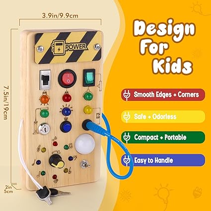 SensoryPlay™ - Montessori Wooden Sensory Board