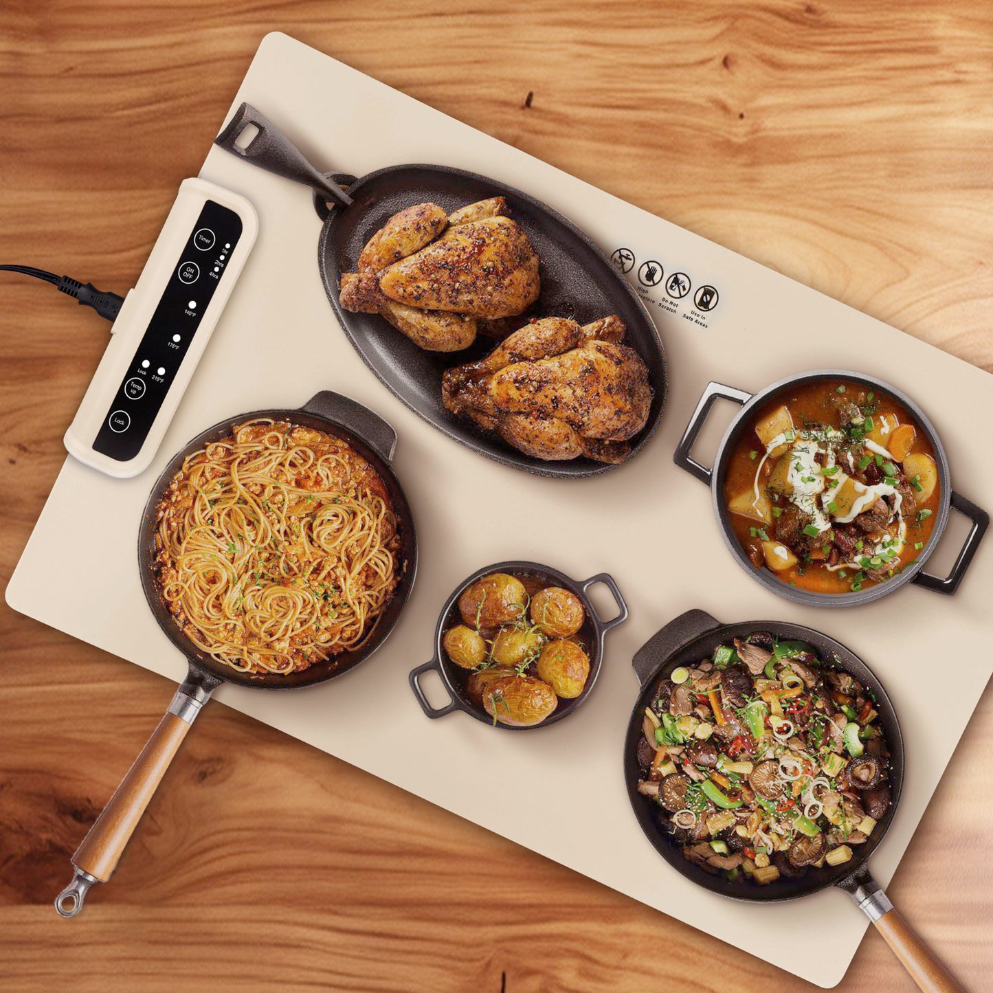 GriddleMate™ – Portable Electric Food Warmer