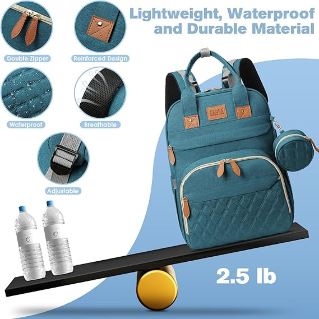 TravelEase™-Portable Diaper Backpack with Built-in Changing Station