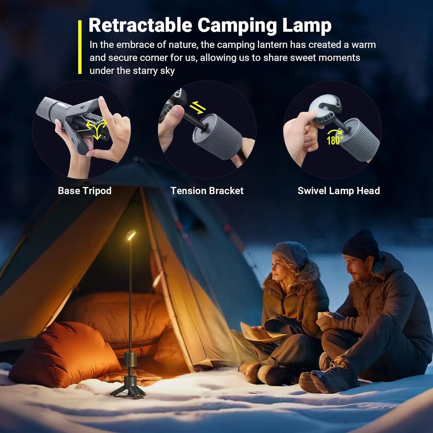 TrailGlow™ - Adjustable LED Outdoor Lantern