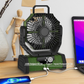 BreezeGuard™ - Portable Camping Fan & Power Bank